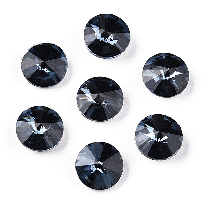 Pointed Back Glass Rhinestone Cabochons RGLA-T086-6mm-13-1