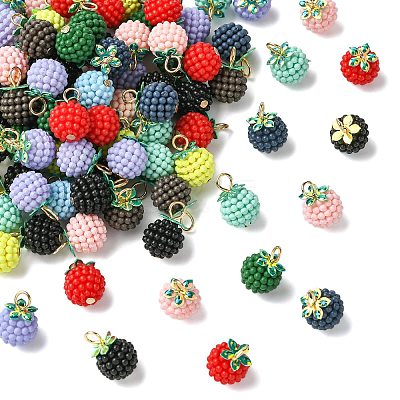 100Pcs Rubberized Style ABS Plastic Pendants KY-CJ0002-14-1