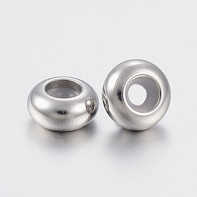 202 Stainless Steel Beads STAS-F148-6mm-07P-1