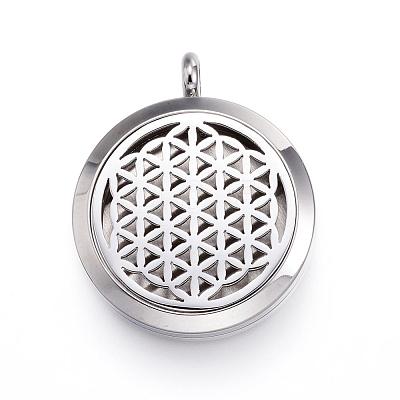 316 Surgical Stainless Steel Diffuser Locket Pendants STAS-H342-96P-1