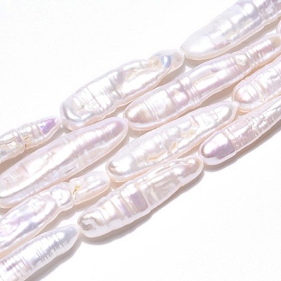 Natural Baroque Pearl Keshi Pearl Beads Strands PEAR-S010-30-02-1