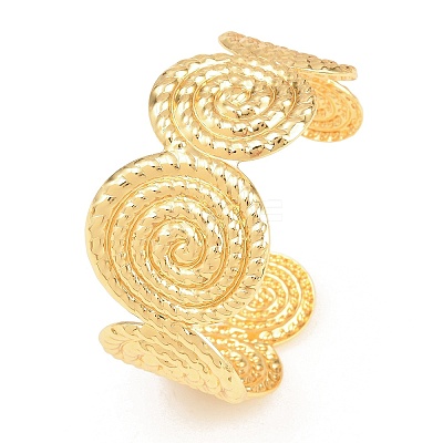 Brass Cuff Bangles for Women BJEW-P397-02G-1