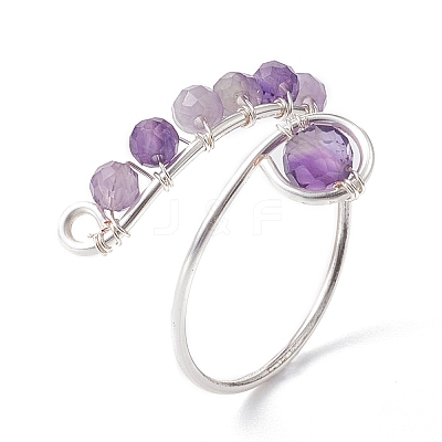 Mixed Natural Gemstone Rings RJEW-JR00584-02-1