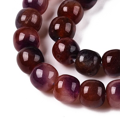 Dyed Natural White Jade Beads Strands G-T138-D24-1