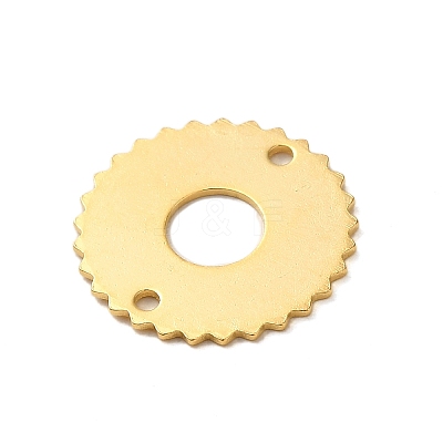 Brass Connector Charms KK-P259-10G-1