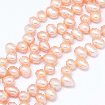 Natural Cultured Freshwater Pearl Beads Strands PEAR-G004-03D-01-1