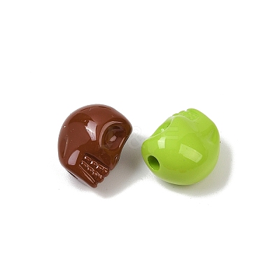 Baking Paint Acrylic Beads OACR-F014-01A-1