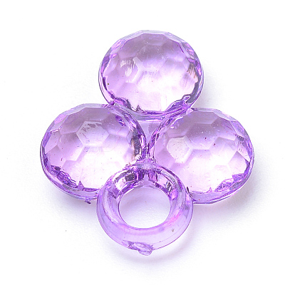 Transparent Acrylic Pendants X-TACR-S144-53-1
