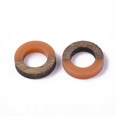 Resin & Walnut Wood Linking Rings RESI-S358-21C-1