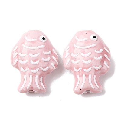 Handmade Porcelain Beads PORC-K010-08I-1