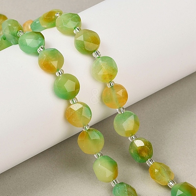 Dyed Natural White Jade Beads Strands G-C116-A181-01C-1