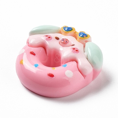 Pig Theme Opaque Resin Cabochons LS-RESI-I057-A01-1