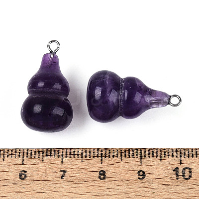 Natural Amethyst Pendants G-T144-73F-1
