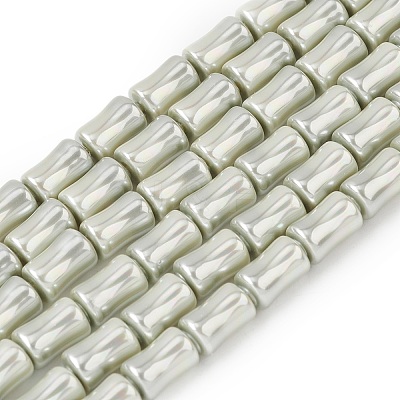 Electroplate Opaque Glass Imitation Pearl Beads Strands EGLA-H113-07D-1