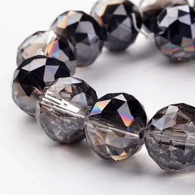Electroplate Glass Bead Strands EGLA-J140-HP02-14mm-1