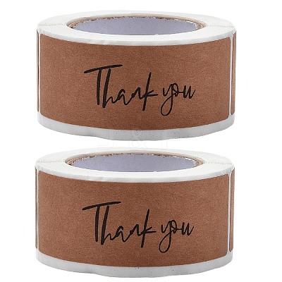 2 Rolls Self-Adhesive Paper Gift Tag Youstickers DIY-DJ0001-96A-1