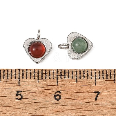 Natural Mixed Stone Pendants PALLOY-JF06058-02-1