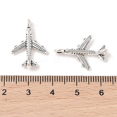 Tibetan Style Alloy Airliner Pendants X-TIBEB-A101638-AS-FF-1