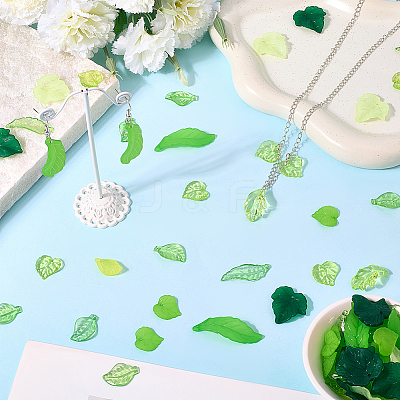 270Pcs 9 Styles Transparent Acrylic Pendants TACR-SC0001-48-1