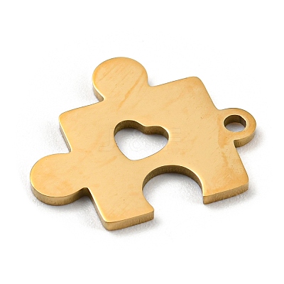 Golden Plated 304 Stainless Steel Pendants STAS-L271-01G-04-1