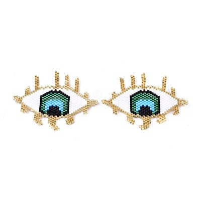 Handmade Seed Beads Links Connectors SEED-I012-15-1