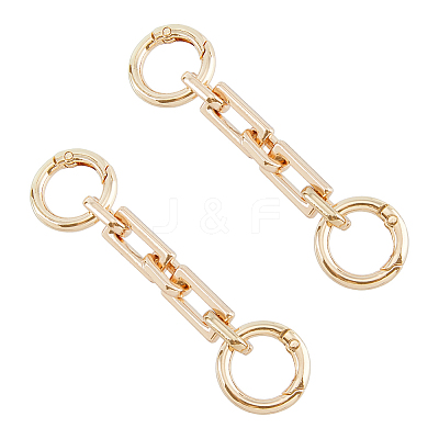 2Pcs Zinc Alloy Bag Extender Cable Chains FIND-FI0001-03G-1