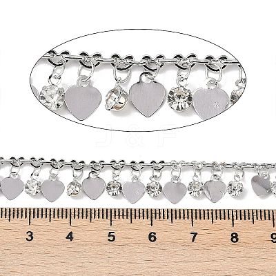 Handmade Brass & Rhinestone Chains CHC-Z001-15P-01-1
