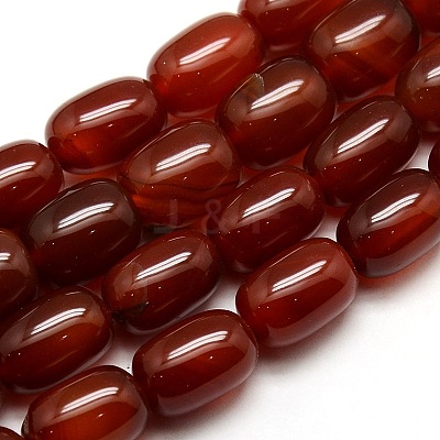 Natural Carnelian Column Beads Strands G-P063-67-1