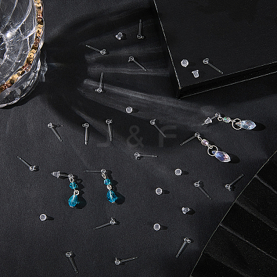 200Pcs Resin Studs Earring Findings FIND-SP0003-63-1