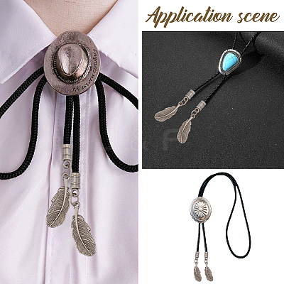 12Pcs Alloy Cord Ends FIND-GF0009-10AS-1