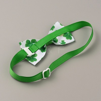 Adjustable Cloth Pet Bow Ties AJEW-WH0258-563H-1