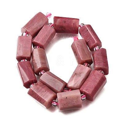 Natural Rhodonite Beads Strands GG-CBA8682-A04-1