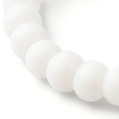 Handmade Glass Beads Stretch Rings RJEW-JR00373-1