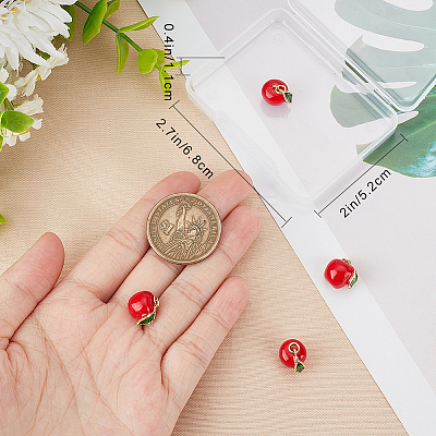 4Pcs Brass Enamel Charms KK-BBC0010-01-1