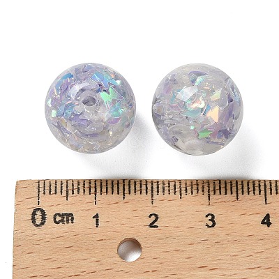 Transparent Resin with Paillette Beads RESI-G110-01B-1