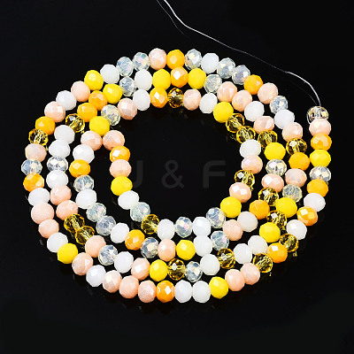 Electroplate Glass Beads Strands EGLA-T020-12D-1