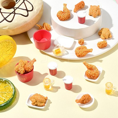 60Pcs 12 Styles Resin Miniature Ornaments AJEW-CJ0001-76-1
