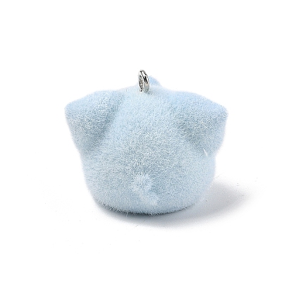Flocky Resin Pendants FIND-A061-01E-1