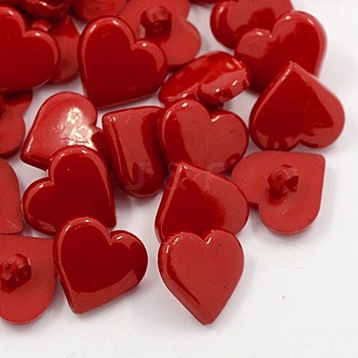Acrylic Shank Buttons X-BUTT-E088-A-05-1