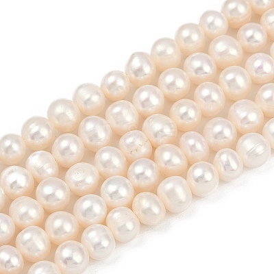 Natural Cultured Freshwater Pearl Beads Strands PEAR-I007-07Y-04A-1