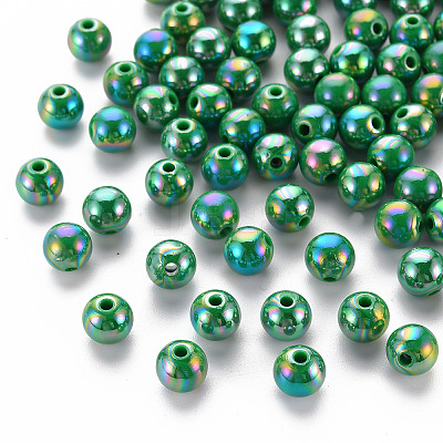 Opaque Acrylic Beads MACR-S370-D8mm-24-1