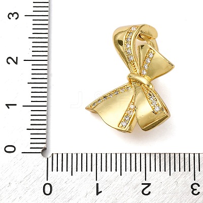 Brass Micro Pave Cubic Zirconia Pendant Bails KK-D378-16G-1