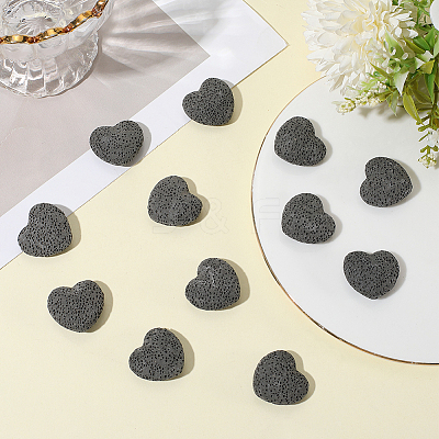 24Pcs Unwaxed Natural Lava Rock Beads G-LT0001-03B-1