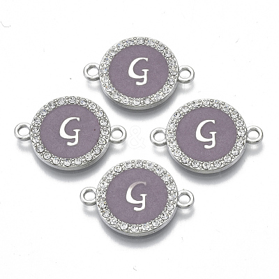 Alloy Enamel Links Connectors ENAM-TAC0003-01S-01G-1