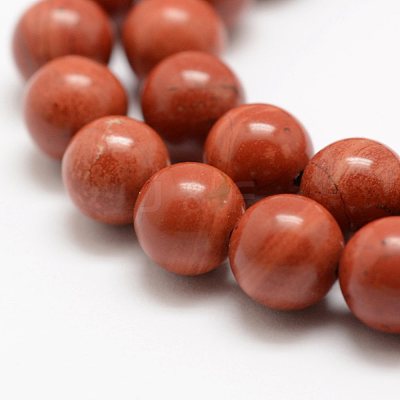 Natural Red Jasper Beads Strands G-G735-49-4mm-A--1