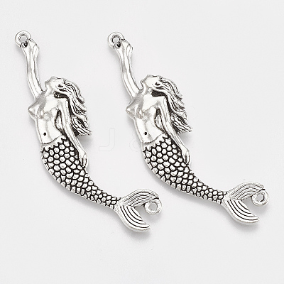 Tibetan Style Alloy Big Pendants TIBEP-T052-31AS-RS-1-1