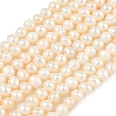 Natural Cultured Freshwater Pearl Beads Strands PEAR-RM241213-2-1