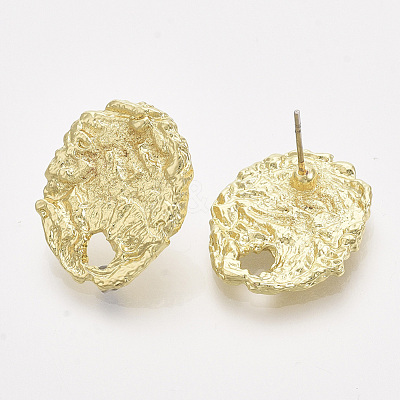 Alloy Stud Earring Findings PALLOY-S121-131-1