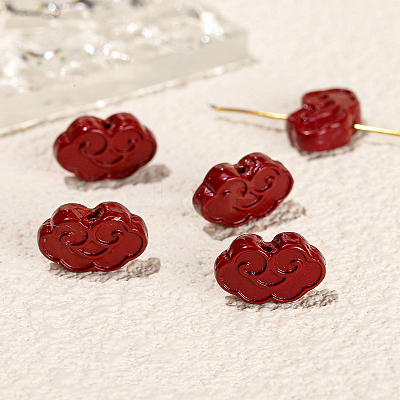 Handmade Cinnabar Beads PW-WG37009-03-1