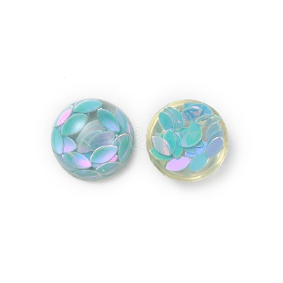 Transparent Resin Cabochons RESI-WH0027-11F-1